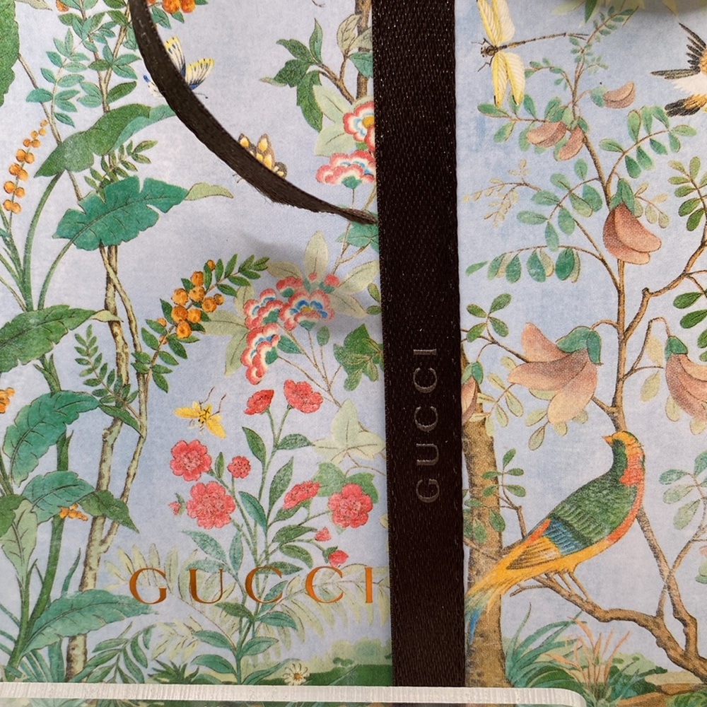 GUCCI NOTEBOOK Birds Dragonflies Floral LINED PAGES 7.5” x 5.25” x 1/2” NEW! - Picture 13 of 13